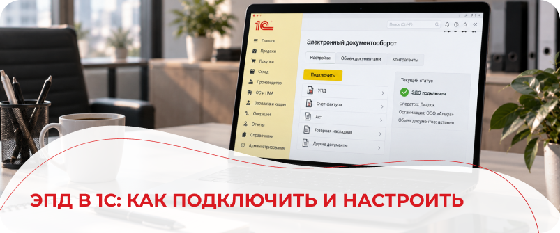ЭПД в 1С: как подключить и настроить