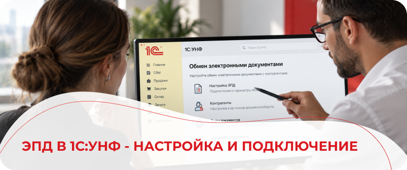 ЭПД в 1С:УНФ - настройка и подключение