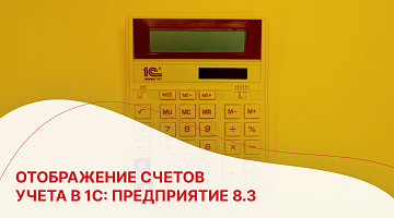 Отображение счетов учета в 1С: Предприятие 8.3